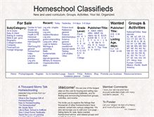 Tablet Screenshot of mail.homeschoolclassifieds.com