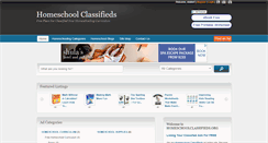 Desktop Screenshot of homeschoolclassifieds.org